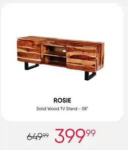 Meubles RD Rosie - Solid Wood TV Stand - 58 offer