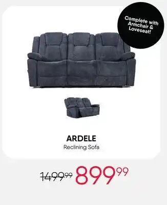 Meubles RD Ardele - Reclining Sofa offer