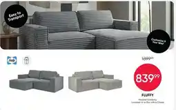 Meubles RD Fluffy - Sealy Modular Corduroy Loveseat-in-a-Box with Right-Facing Chaise offer