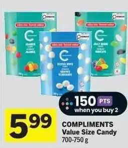 Co-op COMPLIMENTS Value Size Candy offer