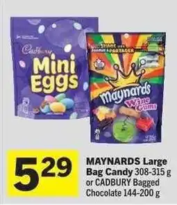 Co-op MAYNARDS Large Bag Candy or CADBURY Bagged Chocolate offer