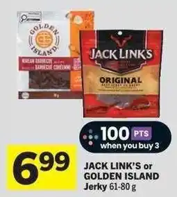 Co-op JACK LINK'S or GOLDEN ISLAND Jerky offer