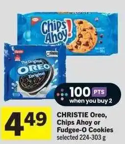 Co-op CHRISTIE Oreo, Chips Ahoy or Fudgee-O Cookies offer
