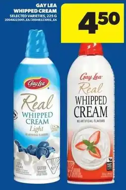 Real Canadian Superstore Gay lea whipped cream offer
