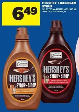 Real Canadian Superstore Hershey's ice cream syrup offer