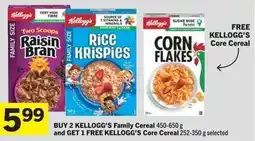 Co-op BUY 2 KELLOGG'S Family Cereal offer