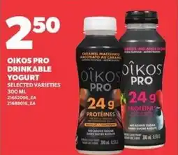 Loblaws Oikos pro drinkable yogurt offer