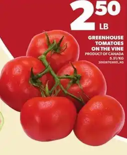 Loblaws Greenhouse tomatoes on the vine offer