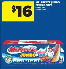 Real Canadian Superstore Mr. freeze jumbo freeze pops offer