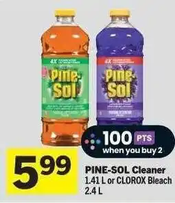 Co-op PINE-SOL Cleaner or CLOROX Bleach offer