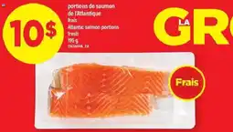 Maxi Portions de saumon de l'Atlantique frais Atlantic salmon portions fresh offer