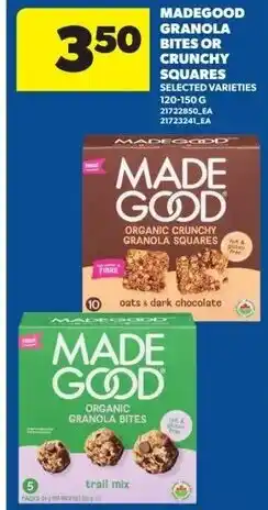 Real Canadian Superstore Madegood granola bites or crunchy squares offer