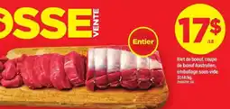 Maxi Filet de boeuf, coupe de boeuf Australien, emballage sous-vide offer