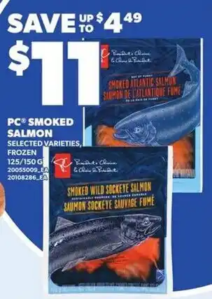 Loblaws Pc smoked salmon offer