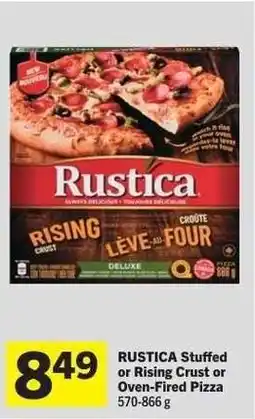 Co-op RUSTICA Stuffed or Rising Crust or Oven-Fired Pizza offer