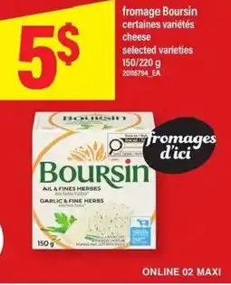 Maxi Fromage Boursin offer