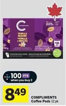 Co-op Compliments Coffee Pods offer