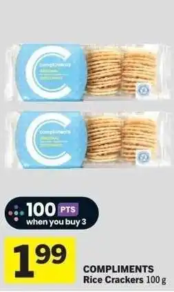 Co-op COMPLIMENTS Rice Crackers offer