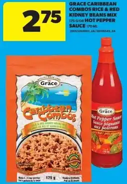 Real Canadian Superstore Grace Caribbean combos rice & red kidney beans mix or hot pepper sauce offer