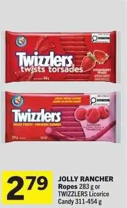 Co-op JOLLY RANCHER Ropes or TWIZZLERS Licorice Candy offer