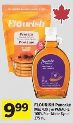 Co-op FLOURISH Pancake Mix or PANACHE 100% Pure Maple Syrup offer