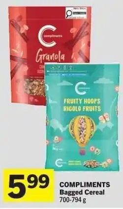 Co-op COMPLIMENTS Bagged Cereal offer