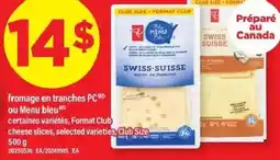 Maxi Fromage en tranches PC ou Menu bleu offer