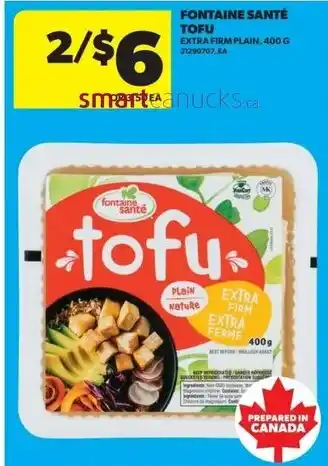 Real Canadian Superstore Fontaine santé tofu offer