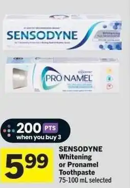 Co-op Sensodyne Whitening or Pronamel Toothpaste offer