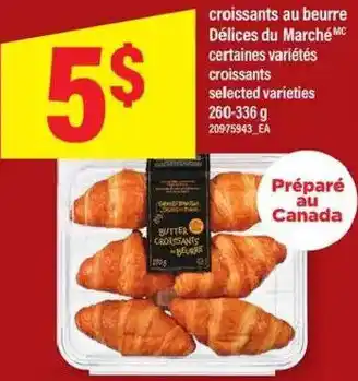 Maxi Croissants au beurre Délices du Marché offer