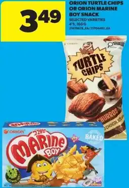 Real Canadian Superstore Orion turtle chips or orion marine boy snack offer