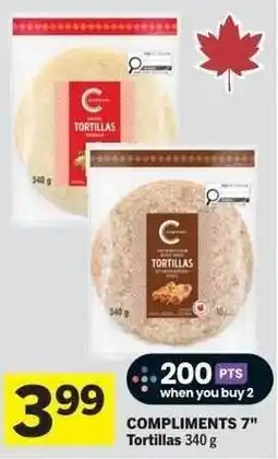 Co-op COMPLIMENTS 7" Tortillas offer