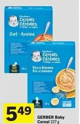 Co-op GERBER Baby Cereal offer
