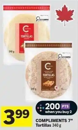 Co-op Compliments 7" Tortillas offer
