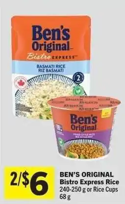 Co-op Ben's Original Bistro Express Rice or Rice Cups offer