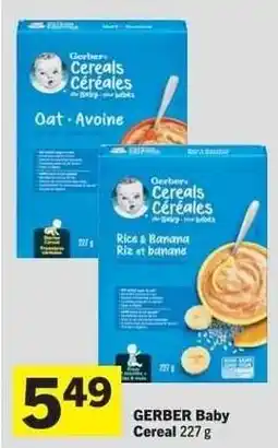 Co-op Gerber Baby Cereal offer