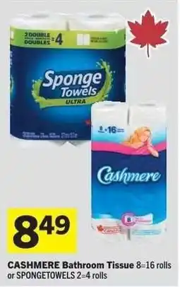 Co-op Cashmere Bathroom Tissue or Sponge Towels offer