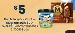 Real Canadian Superstore Ben & Jerry's or Magnum Bars or mini offer