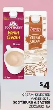 Real Canadian Superstore Scotsburn & Baxter Cream offer