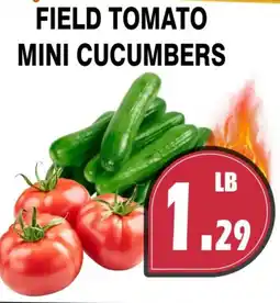 Al-Quds Supermarket Field tomato mini cucumbers offer