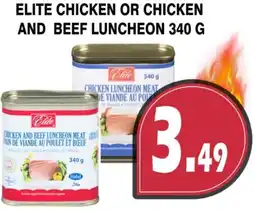 Al-Quds Supermarket Elite chicken or chicken and beef luncheon offer