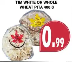 Al-Quds Supermarket Tim white or whole wheat pita offer