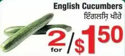 Fruiticana English Cucumbers offer