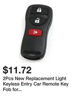 Newegg 2Pcs New Replacement Light Keyless Entry Car Remote Key Fob for KBRASTU15 offer