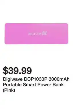 Newegg Digiwave DCP1030P 3000mAh Portable Smart Power Bank (Pink) offer