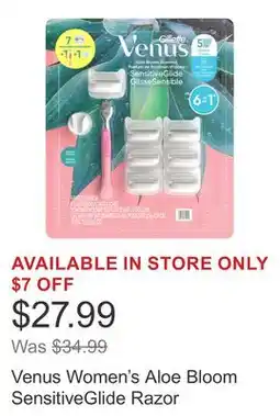 Costco Venus Women's Aloe Bloom SensitiveGlide Razor offer