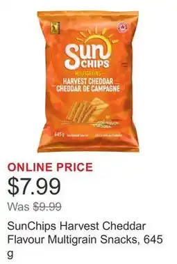 Costco SunChips Harvest Cheddar Flavour Multigrain Snacks offer