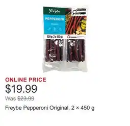 Costco Freybe Pepperoni Original, 2 × offer