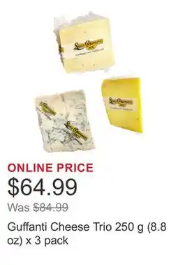 Costco Guffanti Cheese Trio 250 g (8.8 oz) x offer
