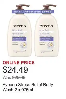 Costco Aveeno Stress Relief Body Wash offer